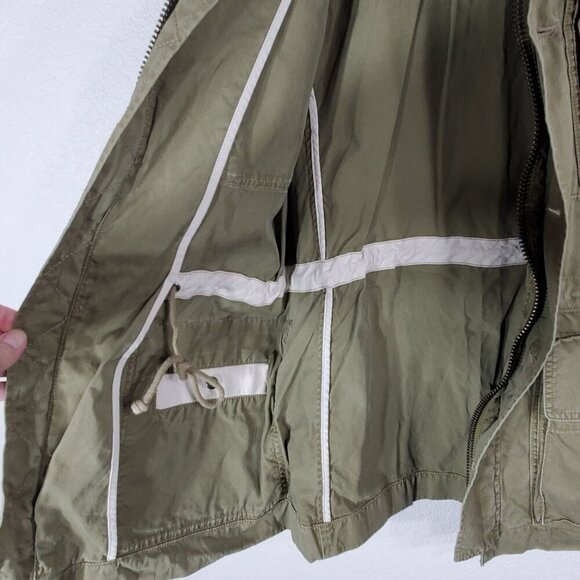 J. Crew Womans XS Boyfriend Fatigue Parka Field Cargo Jacket Utility Green - Picture 10 of 12